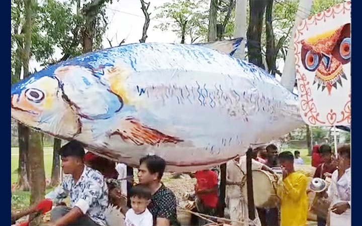 বাংলা নববর্ষ বরণে কলাপাড়ায় ব্যতিক্রমী শোভাযাত্রা