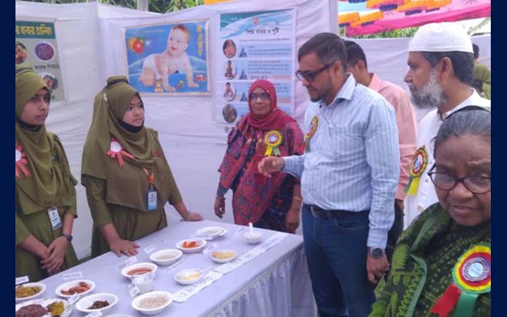 জয়পুরহাটে খাদ্য ও পুষ্টি মেলা