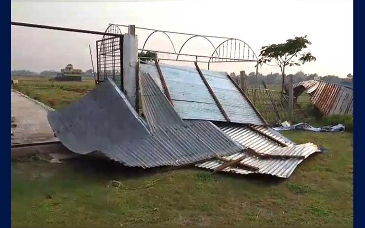 ব্রাহ্মণবাড়িয়ায় কালবৈশাখী ঝড়ে বসতঘর ও দোকান লন্ডভন্ড