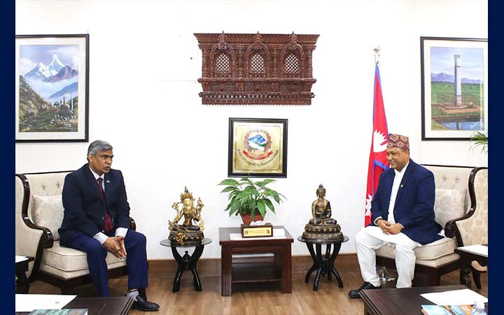 নেপালের পররাষ্ট্রমন্ত্রীর সঙ্গে বাংলাদেশের রাষ্ট্রদূতের সৌজন্য সাক্ষাৎ