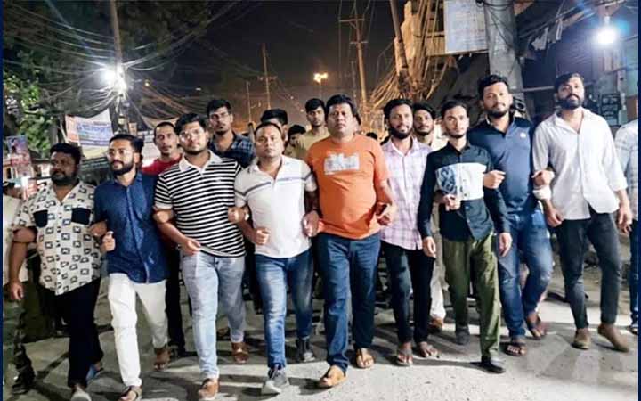 ব্রাহ্মণবাড়িয়ায় ছাত্রদলের বিক্ষোভ মিছিল