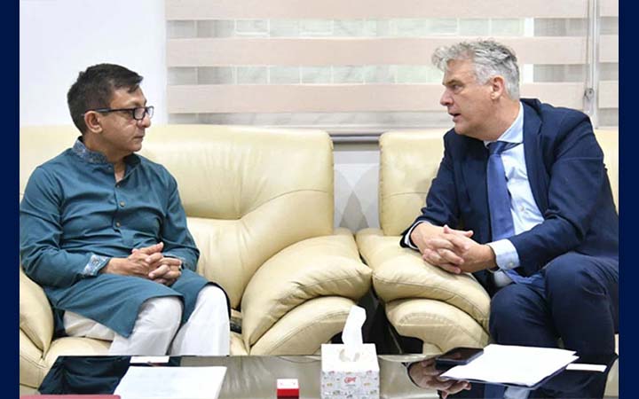 শিল্পমন্ত্রীর সঙ্গে নেদারল্যান্ডসের রাষ্ট্রদূতের বৈঠক