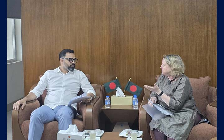 যুব ও ক্রীড়া প্রতিমন্ত্রীর সঙ্গে জাতিসংঘের প্রতিনিধি দলের সাক্ষাৎ