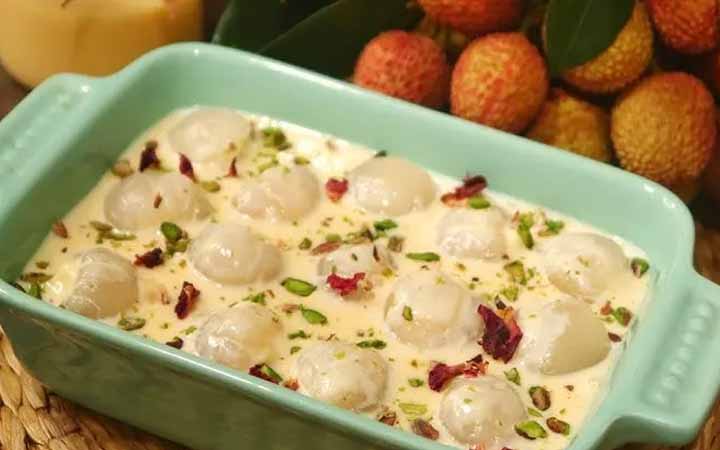 গরমের স্পেশাল ডেজার্ট লিচুর পায়েস