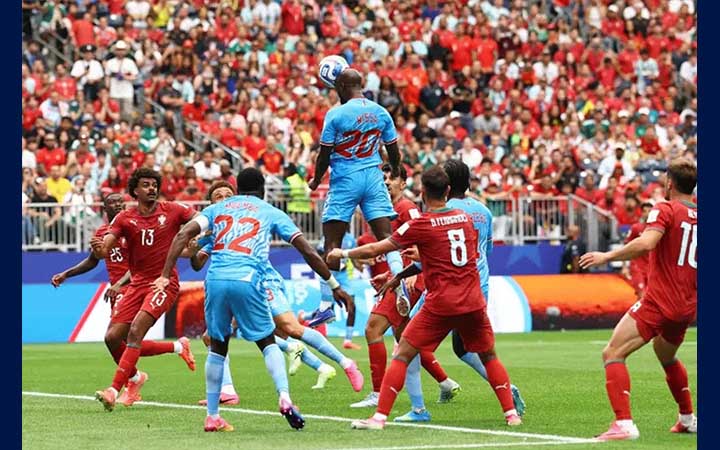 উইসার গোলে প্রথমার্ধে সমতায় ফিরল কঙ্গো