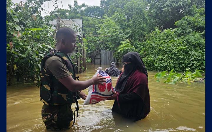 বন্যা পরিস্থিতি মোকাবিলায় চট্টগ্রামের ৭ উপজেলায় সেনা মোতায়েন