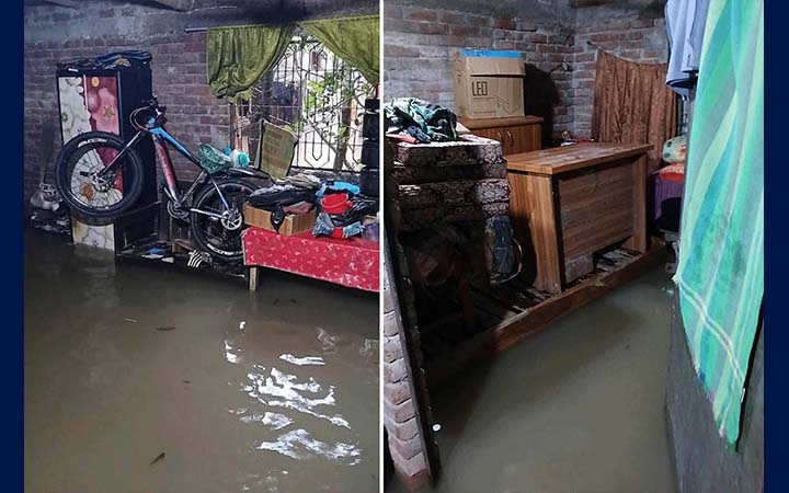 চাঁপাইনবাবগঞ্জে একদিনে ১৮২ মিলিমিটার বৃষ্টিপাত রেকর্ড