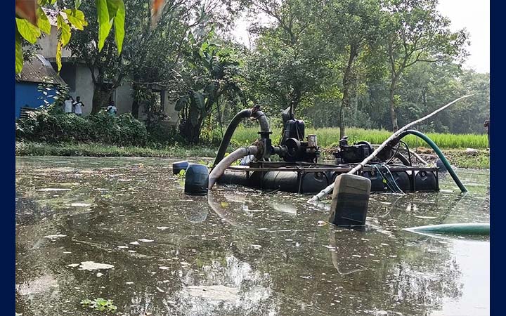 নাঙ্গলকোটে অবৈধভাবে বালু উত্তোলন বন্ধ করল প্রশাসন