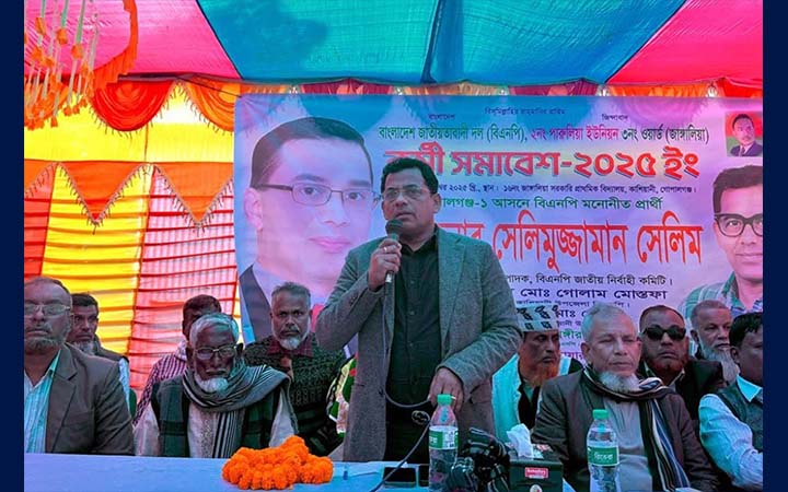 কাশিয়ানীতে বিএনপি প্রার্থীর নির্বাচনী সমাবেশ