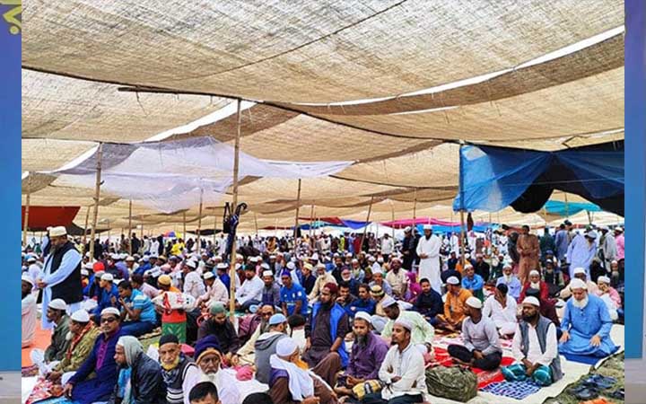 সিরাজগঞ্জে যমুনা পাড়ে আঞ্চলিক ইজতেমা শুরু