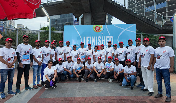 ঢাকায় অনুষ্ঠিত হলো ওয়ান রান আন্তর্জাতিক হাফ ম্যারাথন