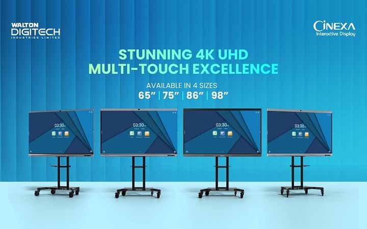 ওয়ালটন বাজারে আনলো ফোরকে ইন্টারেক্টিভ ডিসপ্লে