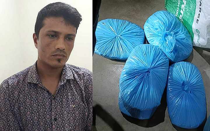চট্টগ্রামের শিকলবাহায় ৫ কেজি গাঁজাসহ যুবক আটক