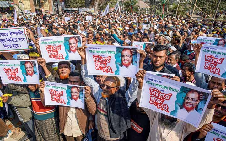 গাইবান্ধায় জামায়াতের মিছিল-সমাবেশ