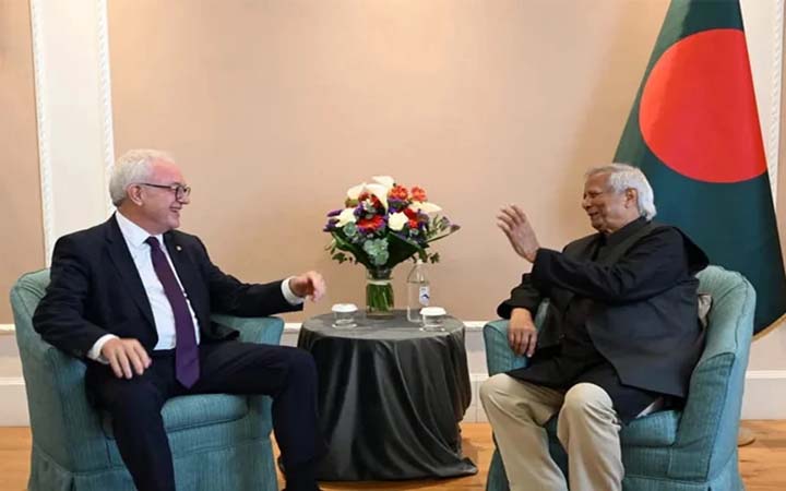 রোমে প্রধান উপদেষ্টার সঙ্গে উরুগুয়ের পররাষ্ট্রমন্ত্রীর সাক্ষাৎ