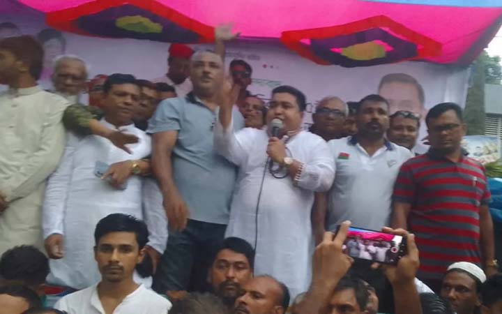 বাঞ্ছারামপুর উপজেলা বিএনপির বিজয় মিছিল অনুষ্ঠিত