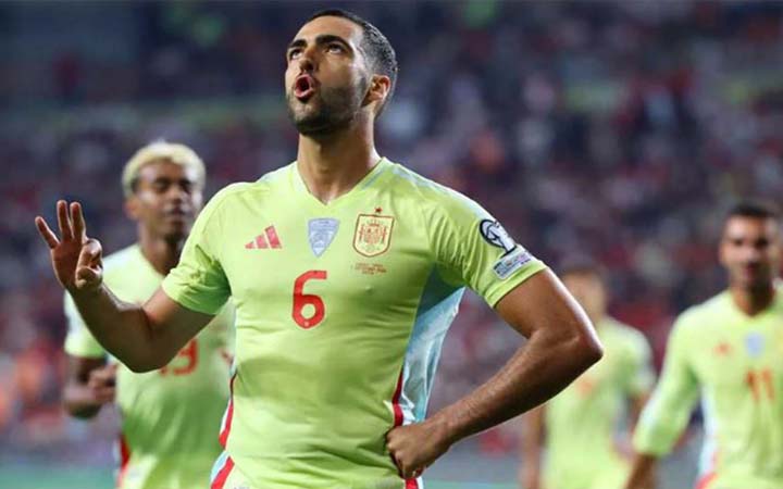 মেরিনোর হ্যাটট্রিকে তুরস্ককে উড়িয়ে দিল স্পেন