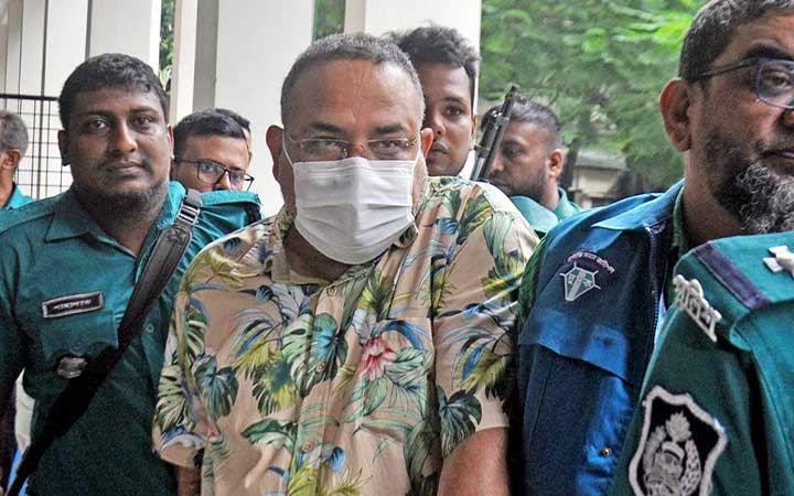 ৫ দিনের রিমান্ডে স্বাস্থ্যের ঠিকাদার মিঠু