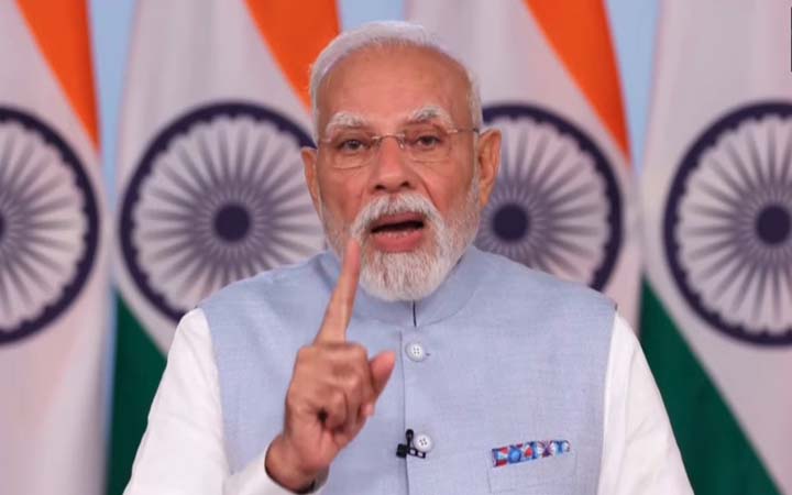 হঠাৎ জাতির উদ্দেশে ভাষণ ভারতের প্রধানমন্ত্রী নরেন্দ্র মোদির