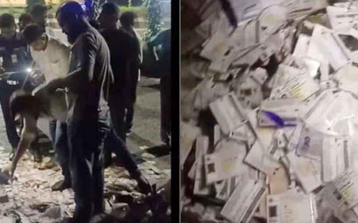 সাদা মাইক্রোবাসে এসে ফেলে যায় বস্তাভর্তি জাতীয় পরিচয়পত্র!