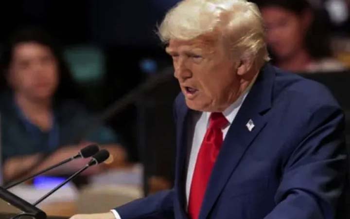 ফিলিস্তিন রাষ্ট্রকে স্বীকৃতি দেওয়া মানে হামাসকে পুরস্কৃত করা: জাতিসংঘে ডোনাল্ড ট্রাম্প