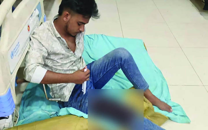 বেড়াতে এসে ছিনতাইকারীর হাতে রক্তাক্ত টাঙ্গাইলের সাইফুল