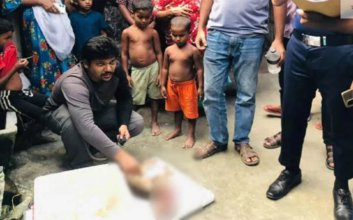 বিড়ালকে গলাকেটে হত্যা, থানায় জিডি