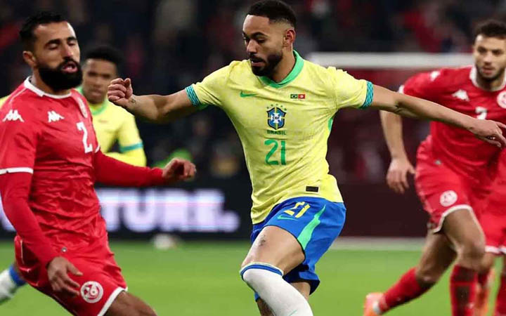 পাকেতার পেনাল্টি মিসে তিউনিসিয়ার সঙ্গে ড্র করল ব্রাজিল