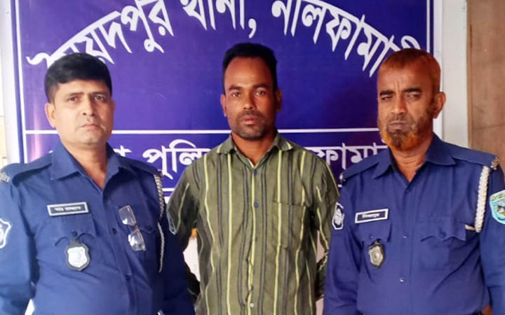 সৈয়দপুরে যাবজ্জীবন সাজাপ্রাপ্ত পলাতক আসামি মোতালেব হোসেন গ্রেপ্তার