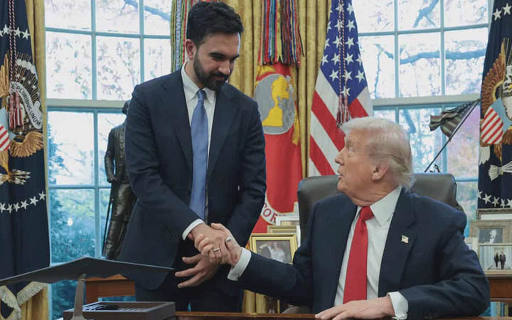 নিউইয়র্ক দারুণ এক মেয়র পাবে : মামদানির সঙ্গে বৈঠকের পর ডোনাল্ড ট্রাম্প