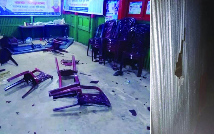 কুমিল্লার চৌদ্দগ্রামে বিএনপি-জামায়াতের সংঘর্ষ, দলীয় অফিসসহ বাড়িঘর ভাঙচুর
