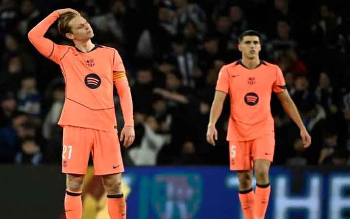 বার্সার ১১ ম্যাচের জয়রথ থামিয়ে দিল সোসিয়েদাদ