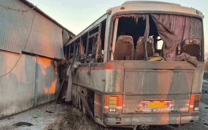 ইউক্রেনে খনিশ্রমিকবাহী বাসে রুশ ড্রোন হামলা, নিহত ১২