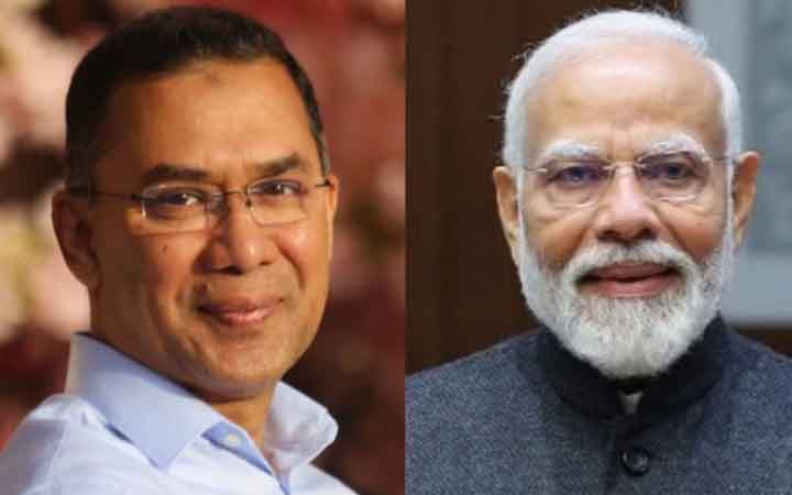 তারেক রহমানকে নরেন্দ্র মোদির অভিনন্দন