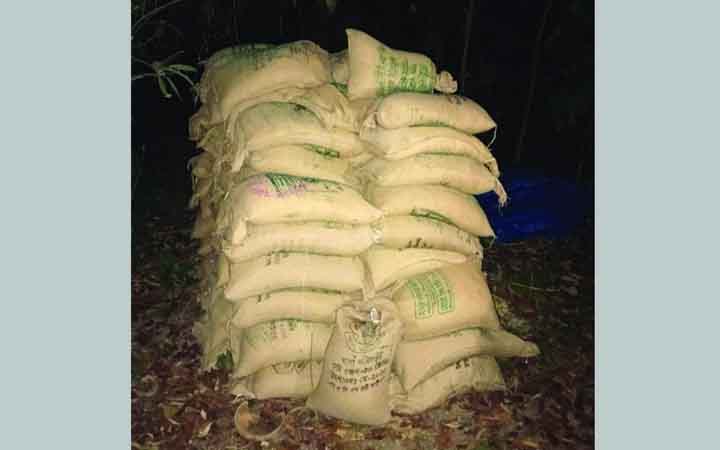 সিরাজগঞ্জের কাজিপুর জঙ্গল থেকে ৯৫ বস্তা সরকারি চাল উদ্ধার