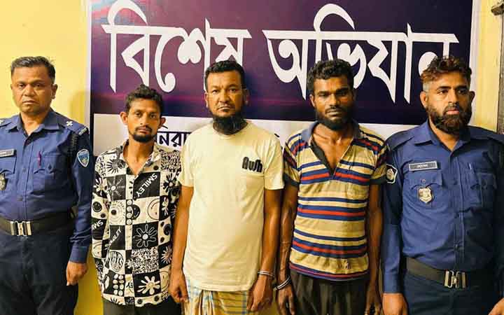 রড চুরির ঘটনায় সাবেক বিএনপি নেতাসহ গ্রেপ্তার তিন