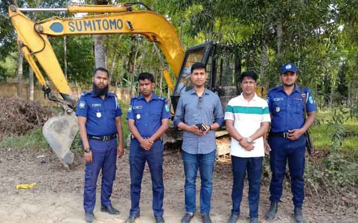 ভাঙ্গায় অবৈধভাবে মাটি উত্তোলন, এক ব্যক্তিকে এক লাখ টাকা জরিমানা