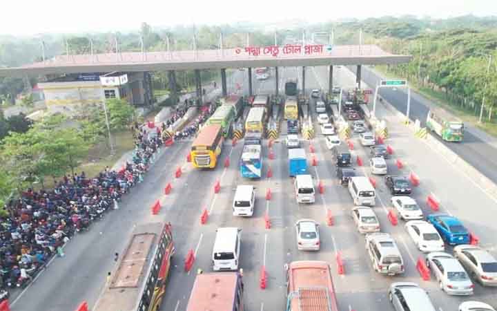 ৪ দিনে পদ্মা সেতুতে টোল আদায় ১৫ কোটি টাকা