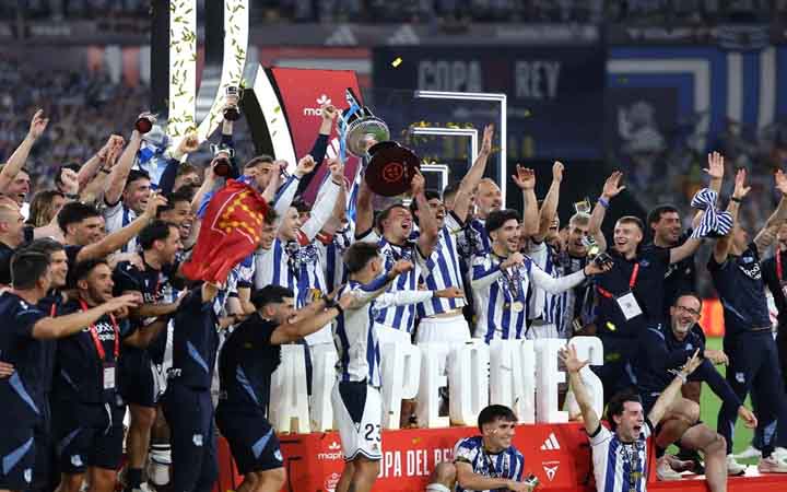 কোপা দেল রে টাইব্রেকারে আতলেতিকোকে হারিয়ে চ্যাম্পিয়ন সোসিয়েদাদ