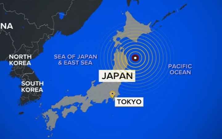 জাপানে ৬.১ মাত্রার ভূমিকম্প