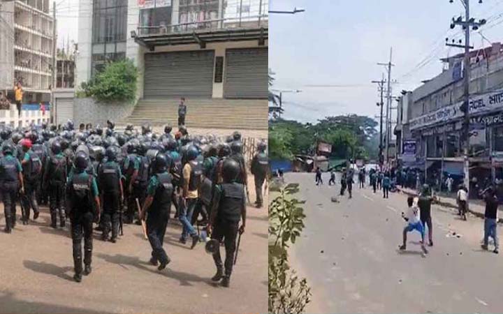 চট্টগ্রামে পুলিশের সঙ্গে রিকশাচালকদের সংঘর্ষ