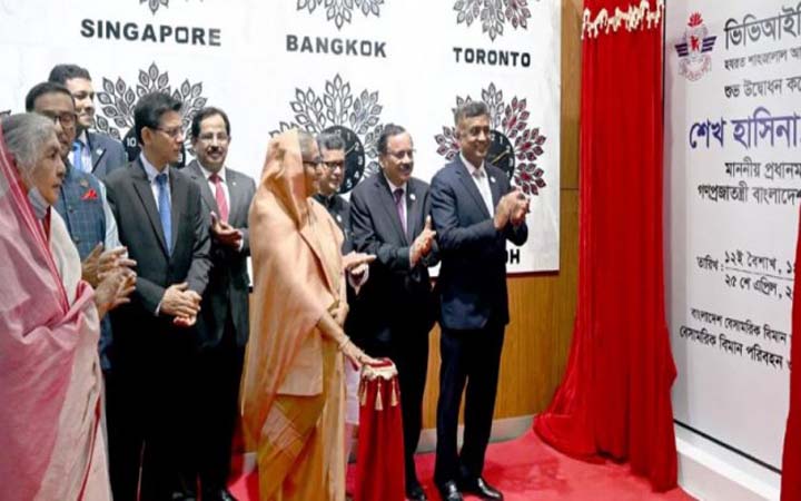 শাহজালাল বিমানবন্দরের ভিভিআইপি লাউঞ্জ উদ্বোধন করলেন প্রধানমন্ত্রী