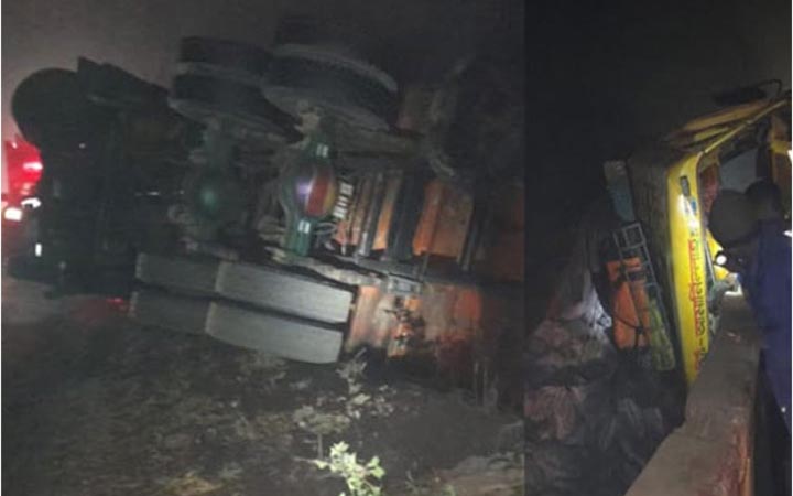 সাজেকে ট্রাক খাদে পড়ে চালক নিহত
