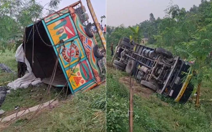 যমুনা সেতুর পূর্বপাড়ে রডবোঝাই ট্রাক উলটে নিহত ১৫