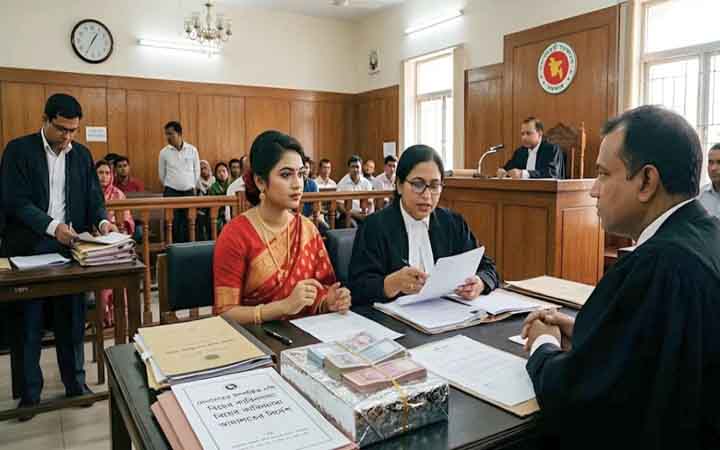 স্ত্রীকে আদালতে যেতে বাধ্য করলে ক্ষতিপূরণের আদেশ দিতে পারবে আদালত