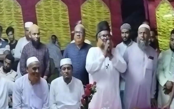 পূজামণ্ডপে গীতার শ্লোক পাঠ করে ভাইরাল জামায়াতের কেন্দ্রীয় নেতা