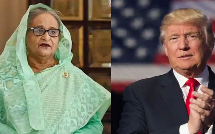 শেখ হাসিনাই বাংলাদেশের প্রধানমন্ত্রী—ট্রাম্পের নামে ভুয়া উক্তি ভাইরাল