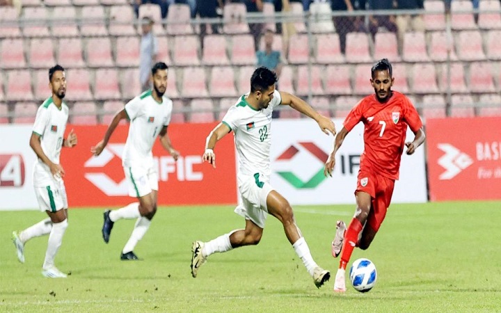 ঘরের মাঠে মালদ্বীপের কাছে হারল বাংলাদেশ
