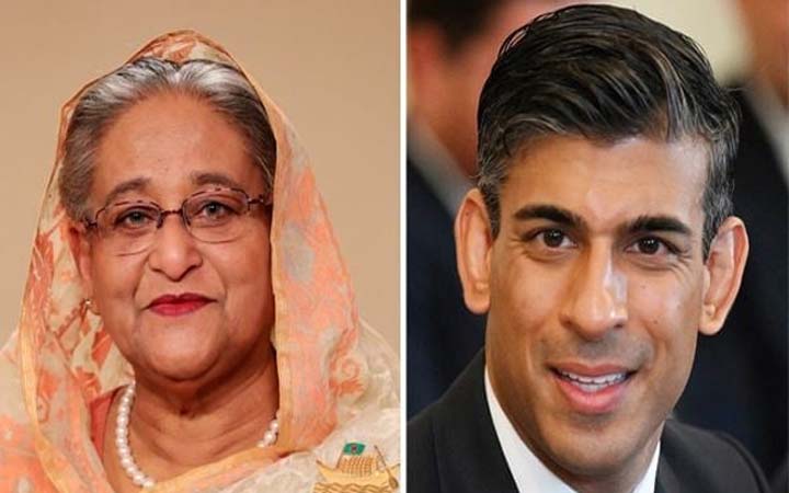 ঋষি সুনাককে শেখ হাসিনার অভিনন্দন