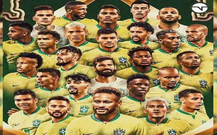 বিশ্বকাপের জন্য ব্রাজিলের দল ঘোষণা